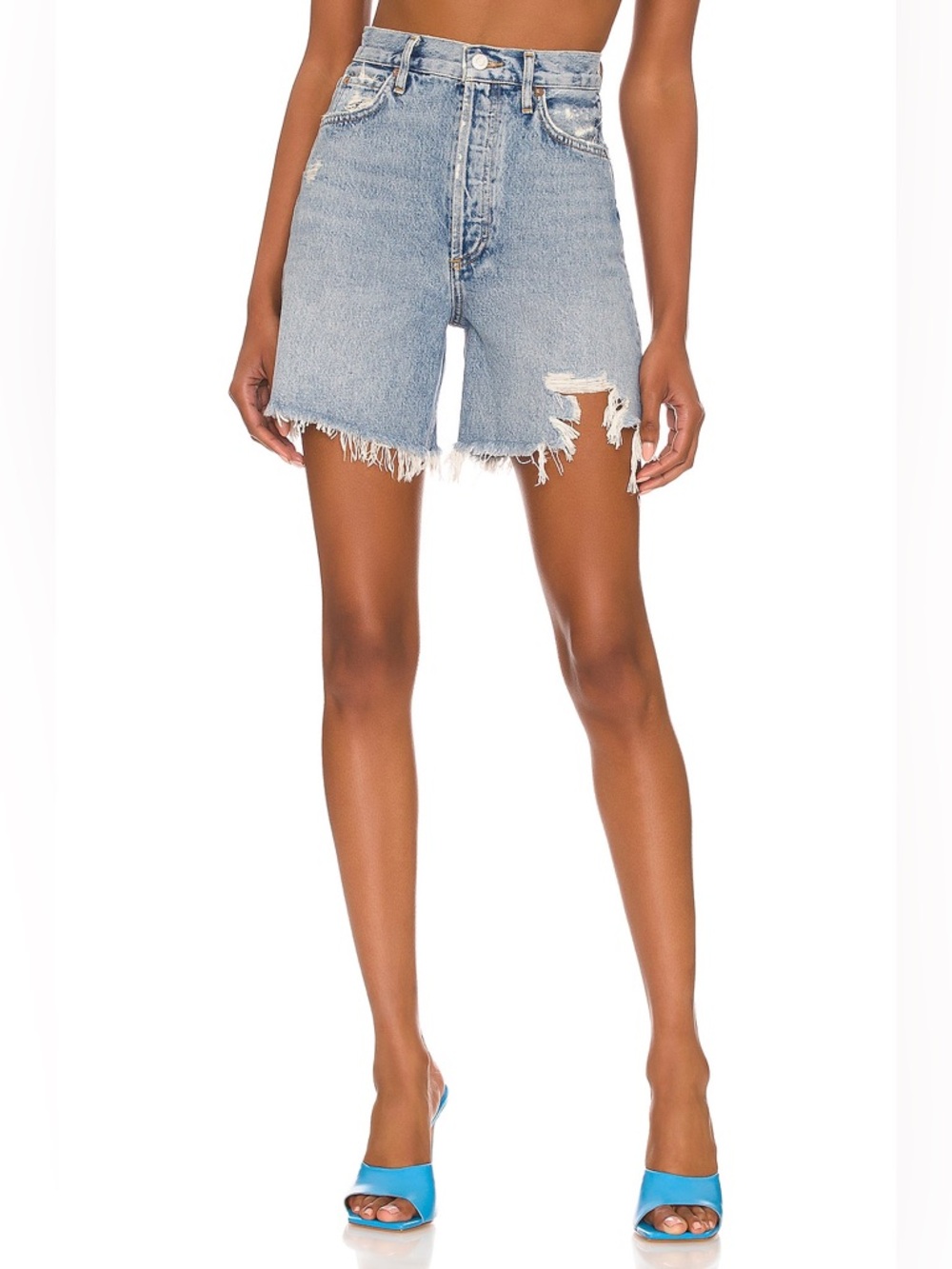 NWOT Agolde Stella High Rise Distressed Short